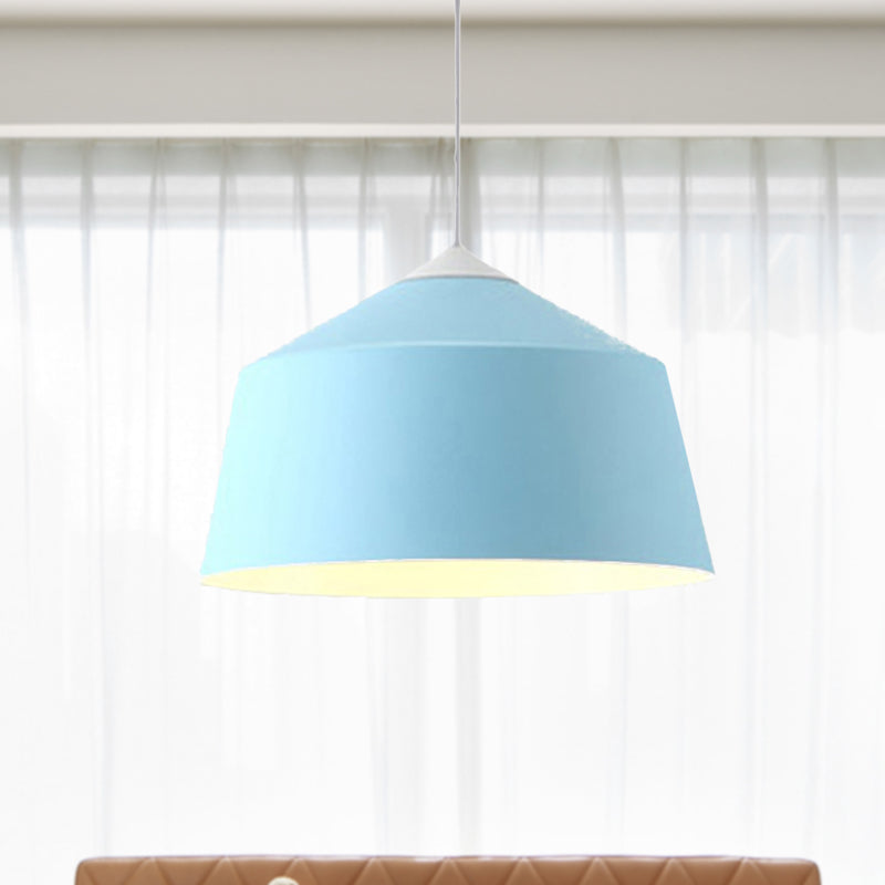 Nordic Metal Dome Pendant Light - 1-Light, Black/Grey/Pink Hanging Ceiling Lamp