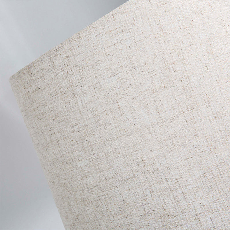 Retro Empire Shade Floor Lamp - Single-Bulb Fabric Standing Light in Black - Foot Switch Included