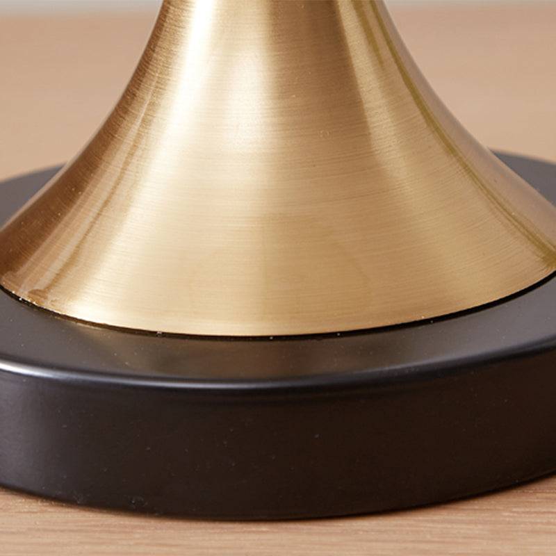 Simplicity Empire Shade Table Light: Elegant Brass Night Lighting for Bedroom (1 Bulb)