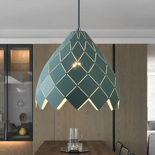Macaron Pipe Cone Pendant Light - Stylish Metal Hanging Light for Restaurant Kitchen Island
