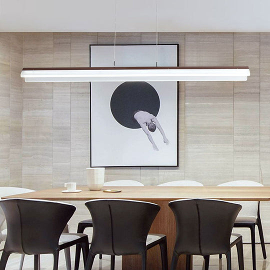 Modern LED Coffee Pendant Light for Dining Room & Kitchen Island
