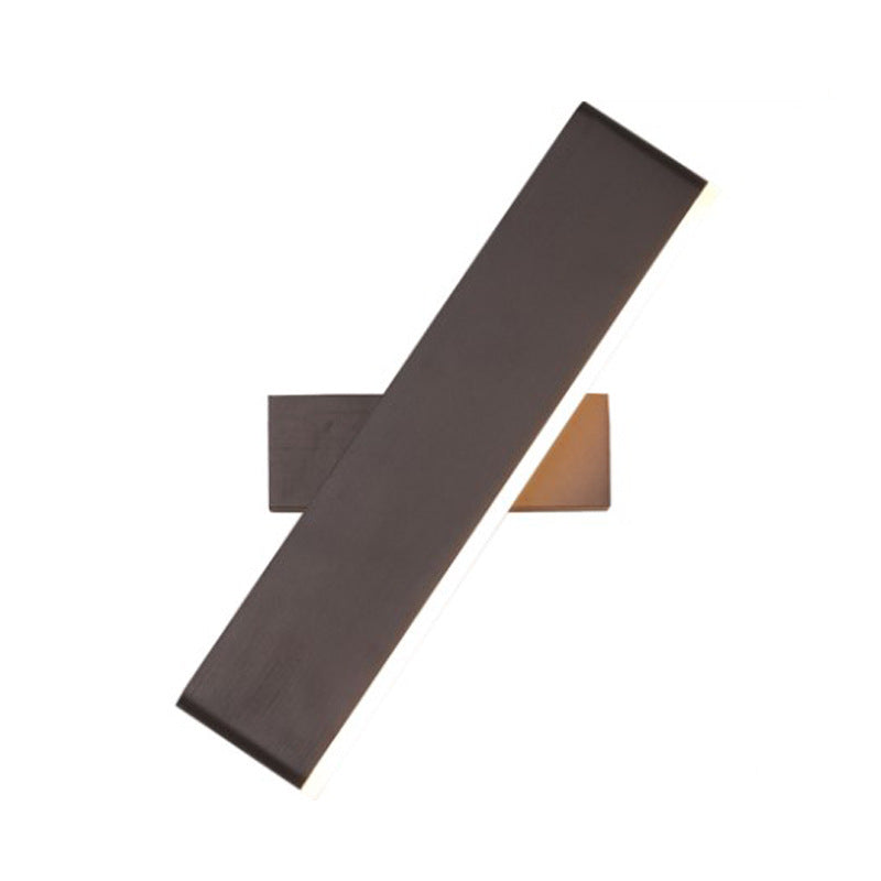 Modern Aluminum LED Swivel Wall Light Sconce for Bedroom - Bar Shape