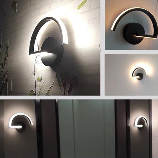 Sleek Metal LED Wall Sconce for Minimalistic Bedroom Lighting