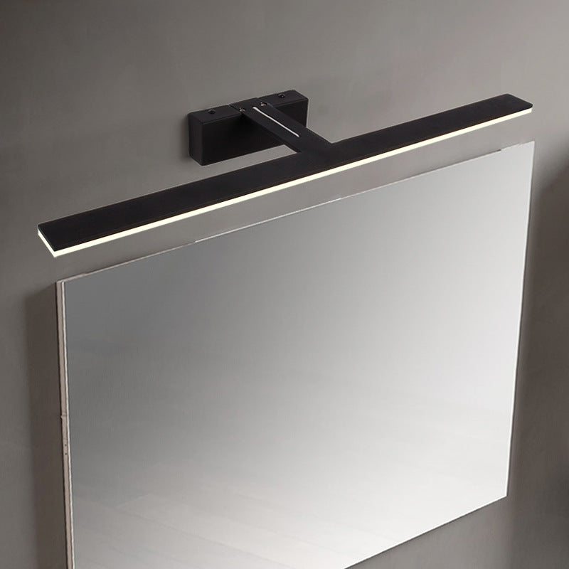 Sleek LED Vanity Lamp: Minimalist Bar Design, Metal Base, Acrylic Diffuser - Ideal for Bathrooms