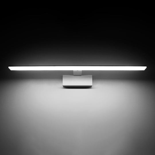 Sleek LED Vanity Lamp: Minimalist Bar Design, Metal Base, Acrylic Diffuser - Ideal for Bathrooms