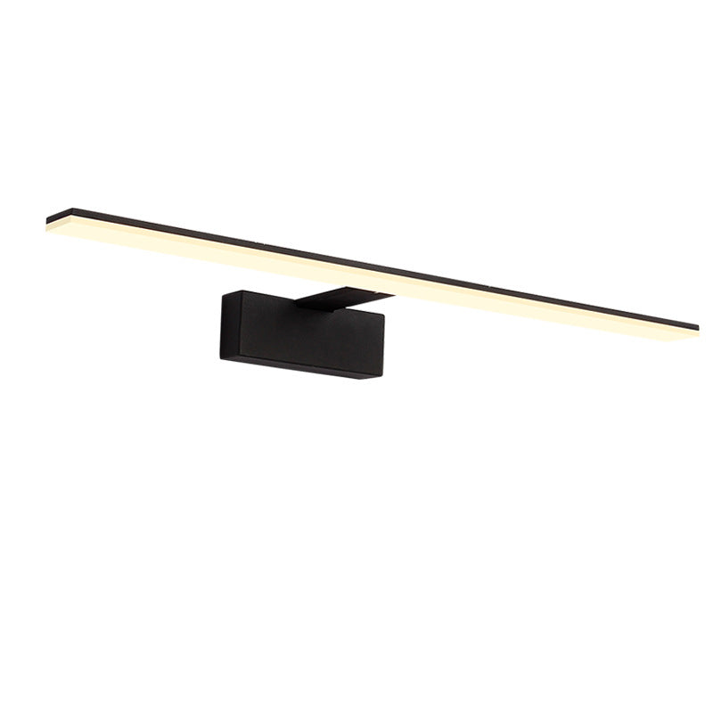 Sleek LED Vanity Lamp: Minimalist Bar Design, Metal Base, Acrylic Diffuser - Ideal for Bathrooms