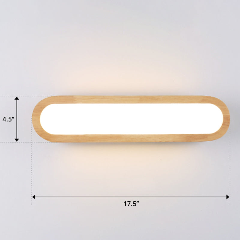 Sleek LED Wall Sconce with Acrylic Diffuser - Ideal for Hallways