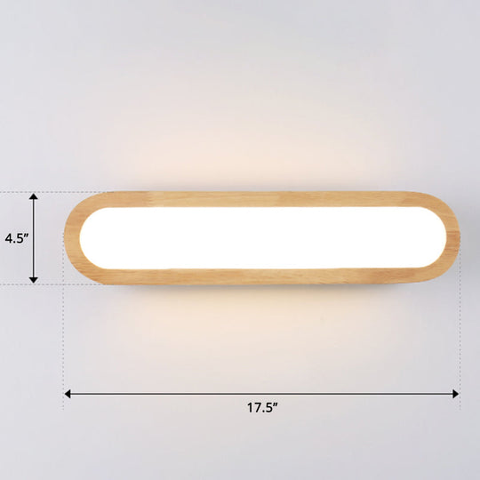 Sleek LED Wall Sconce with Acrylic Diffuser - Ideal for Hallways