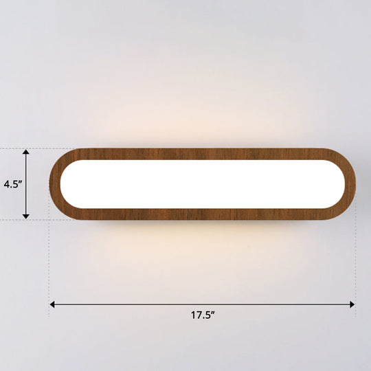 Sleek LED Wall Sconce with Acrylic Diffuser - Ideal for Hallways