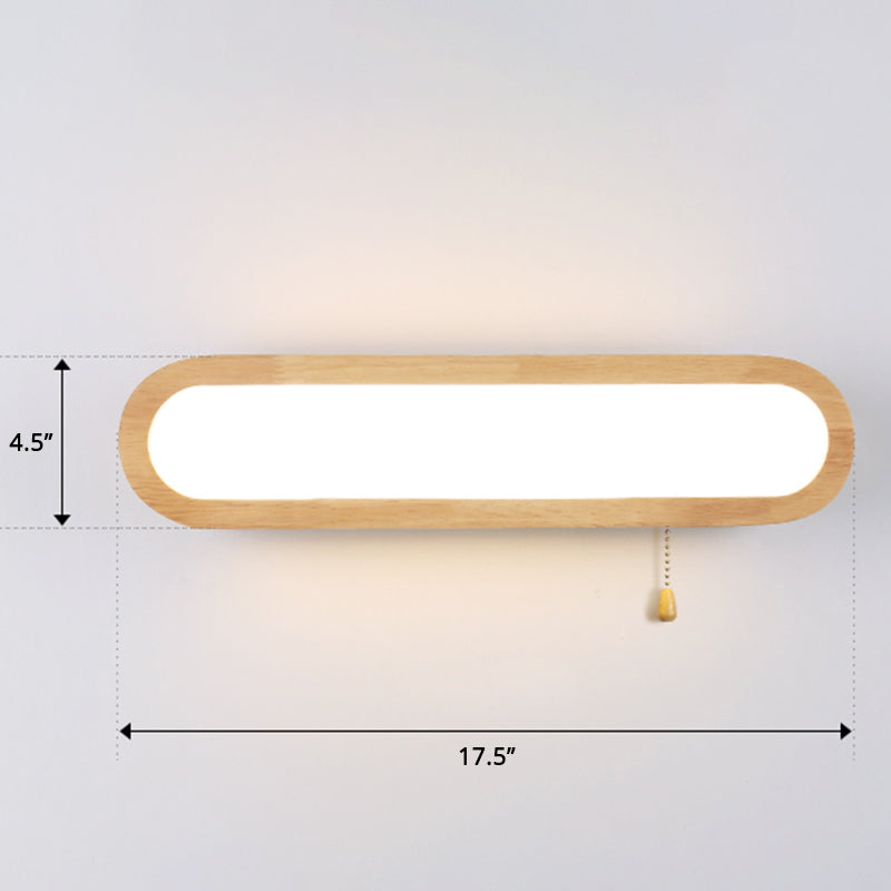 Sleek LED Wall Sconce with Acrylic Diffuser - Ideal for Hallways