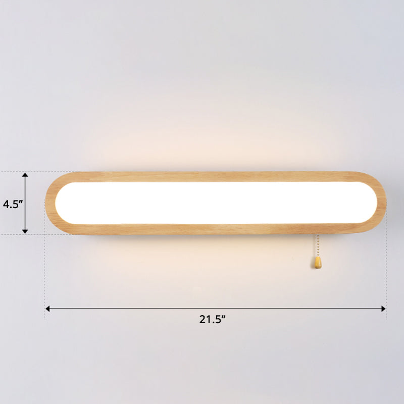 Sleek LED Wall Sconce with Acrylic Diffuser - Ideal for Hallways