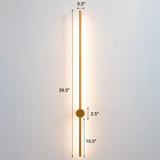 Minimalist LED Stair Sconce: Slim Aluminum Wall Light Fixture