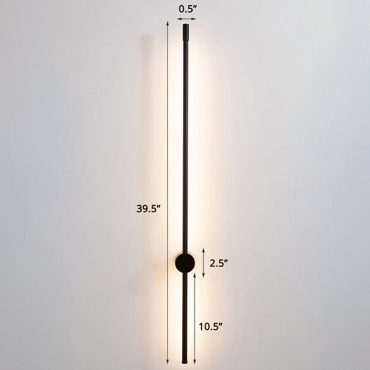 Minimalist LED Stair Sconce: Slim Aluminum Wall Light Fixture