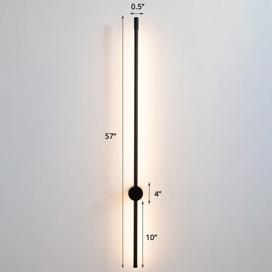 Minimalist LED Stair Sconce: Slim Aluminum Wall Light Fixture