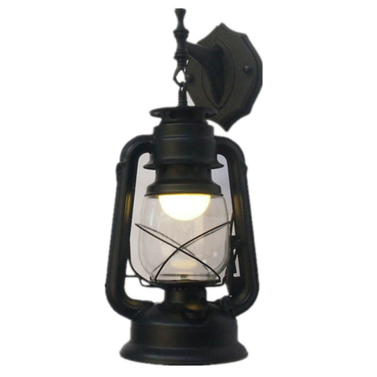 Nautical Glass Kerosene Lantern Wall Mount Lamp for Hallways
