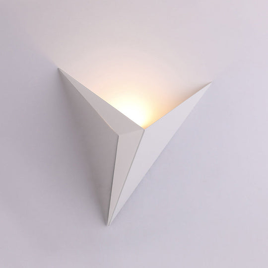 Modern LED Wall Sconce with Simple Triangular Design for Living Room