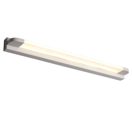 LED Bar Bathroom Sconce Light with Rounded Corner - Acrylic Vanity Wall Fixture