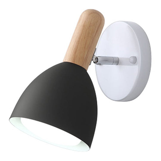 Kids' Bell Shaped Sconce Wall Lamp with Pivot Joint - Metal, 1-Bulb, Bedroom Reading