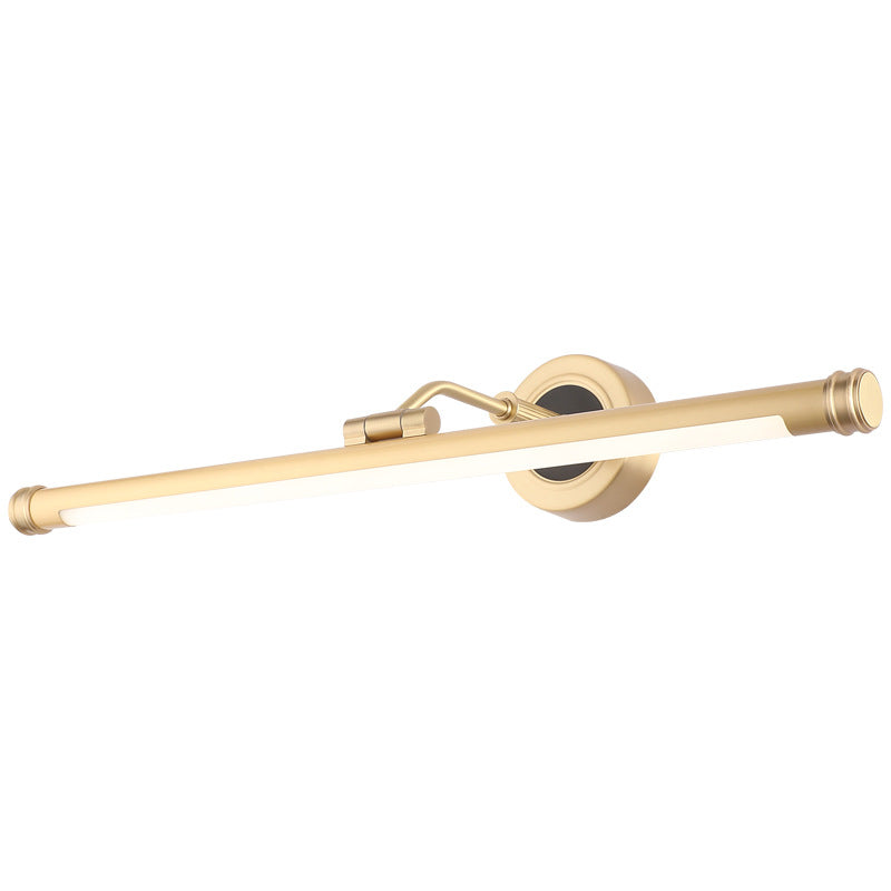 Adjustable Arm LED Metal Sconce Vanity Light with Traditional Pole Design