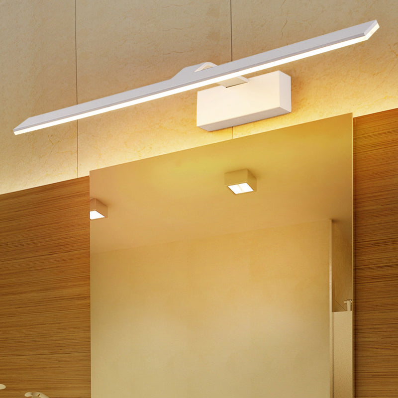 Minimalistic LED Mirror Light: Bar Shaped Acrylic Vanity Wall Fixture