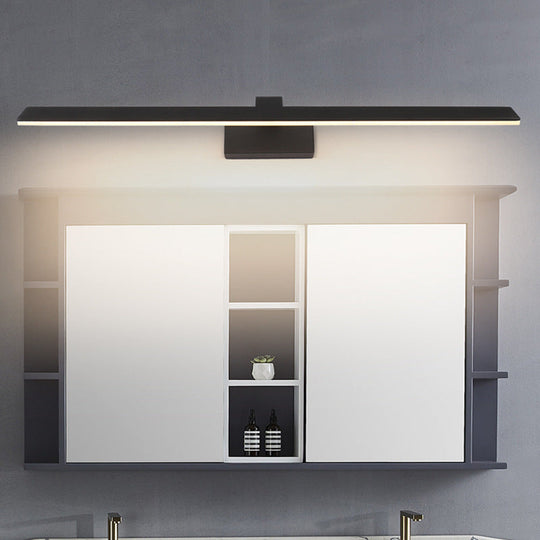 Minimalistic LED Mirror Light: Bar Shaped Acrylic Vanity Wall Fixture