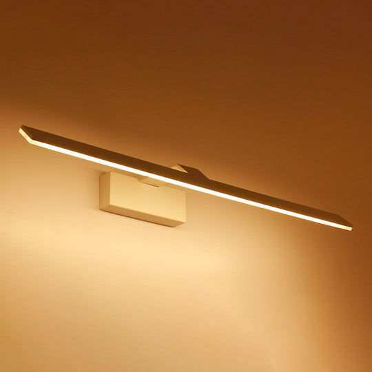 Minimalistic LED Mirror Light: Bar Shaped Acrylic Vanity Wall Fixture