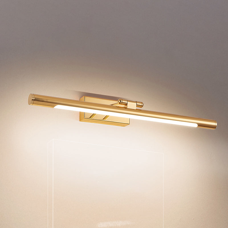 Vintage Rotatable Tubular Vanity Wall Sconce - Metal LED Wall Mount Lighting