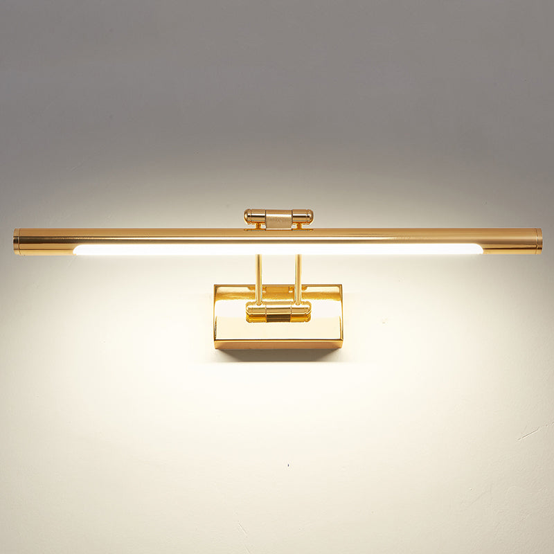 Vintage Rotatable Tubular Vanity Wall Sconce - Metal LED Wall Mount Lighting