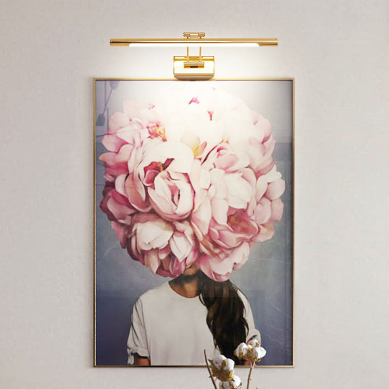 Vintage Rotatable Tubular Vanity Wall Sconce - Metal LED Wall Mount Lighting