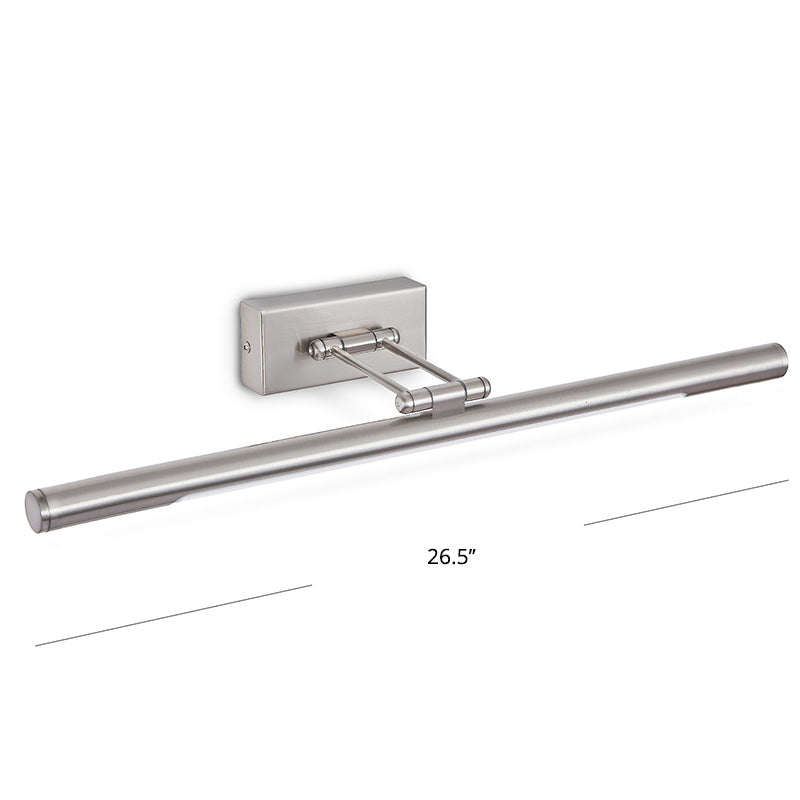 Vintage Rotatable Tubular Vanity Wall Sconce - Metal LED Wall Mount Lighting