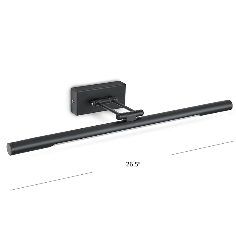 Vintage Rotatable Tubular Vanity Wall Sconce - Metal LED Wall Mount Lighting