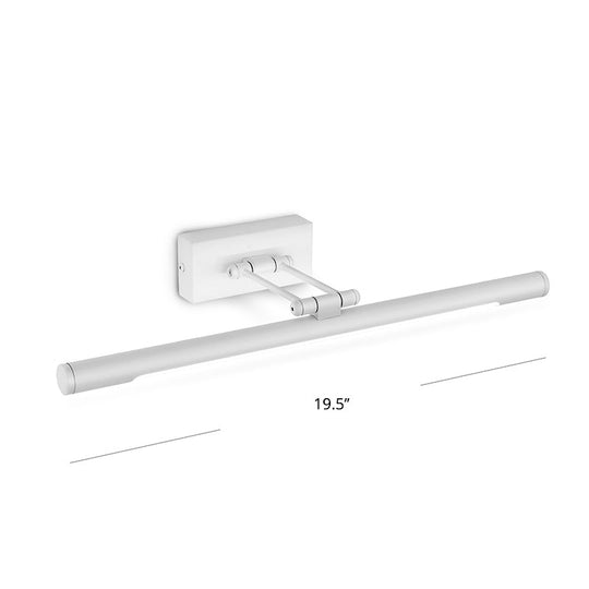 Vintage Rotatable Tubular Vanity Wall Sconce - Metal LED Wall Mount Lighting