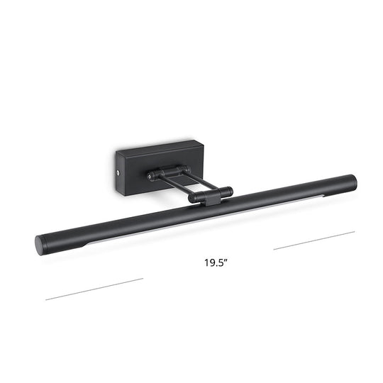 Vintage Rotatable Tubular Vanity Wall Sconce - Metal LED Wall Mount Lighting