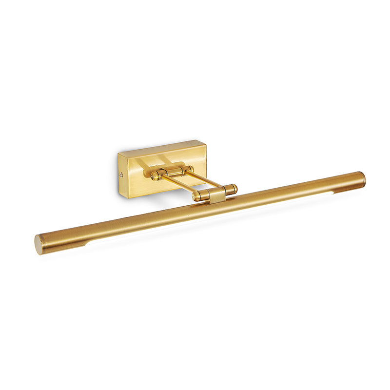 Vintage Rotatable Tubular Vanity Wall Sconce - Metal LED Wall Mount Lighting