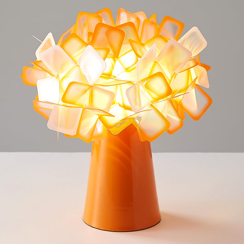 Origami Metal Flower Night Lamp: Decorative LED Accent Light for Living Room