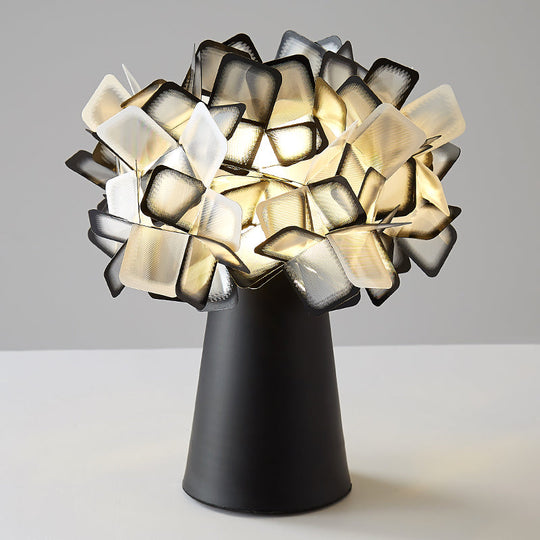 Origami Metal Flower Night Lamp: Decorative LED Accent Light for Living Room