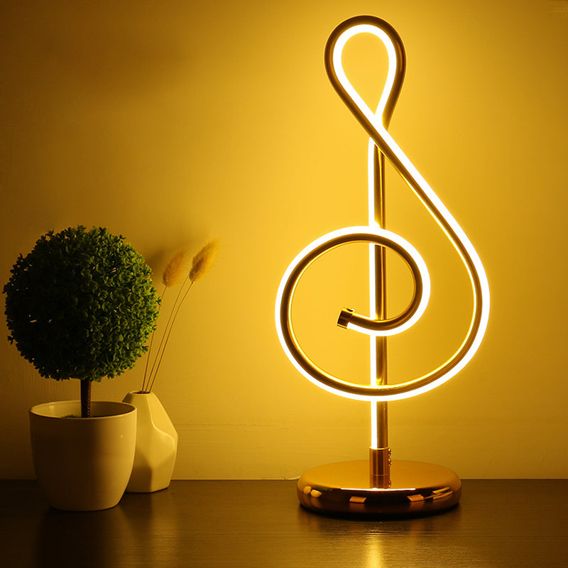 Modern Twist LED Lamp: Aluminum Night Table Light for Living Room, with Power Switch