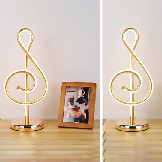 Modern Twist LED Lamp: Aluminum Night Table Light for Living Room, with Power Switch