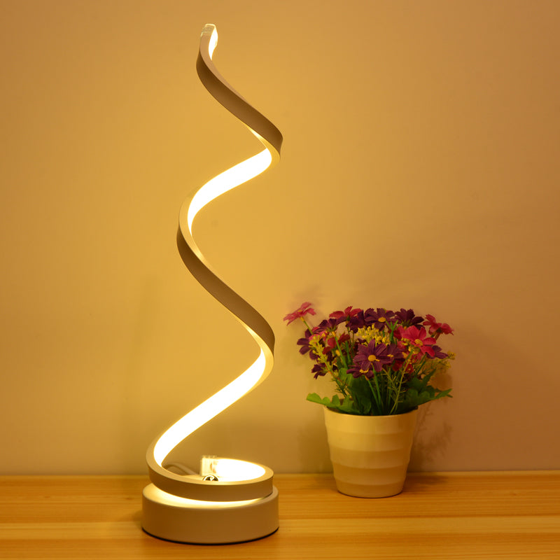 Minimalist Acrylic Curve Night Light LED Table Lamp for Living Room