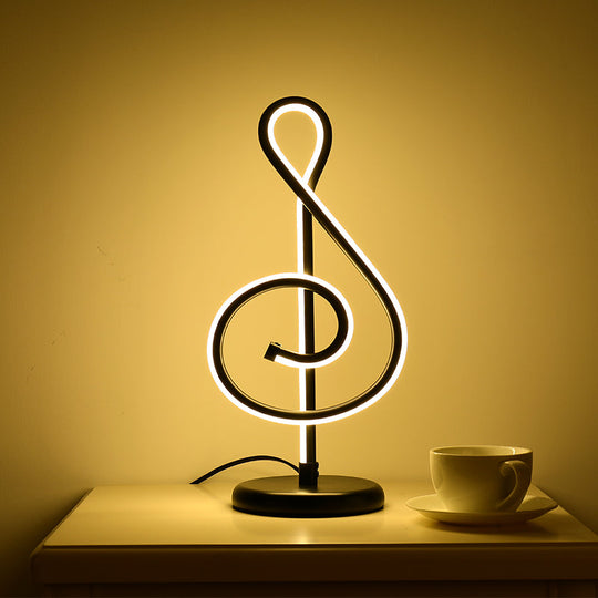 Minimalist Acrylic Curve Night Light LED Table Lamp for Living Room