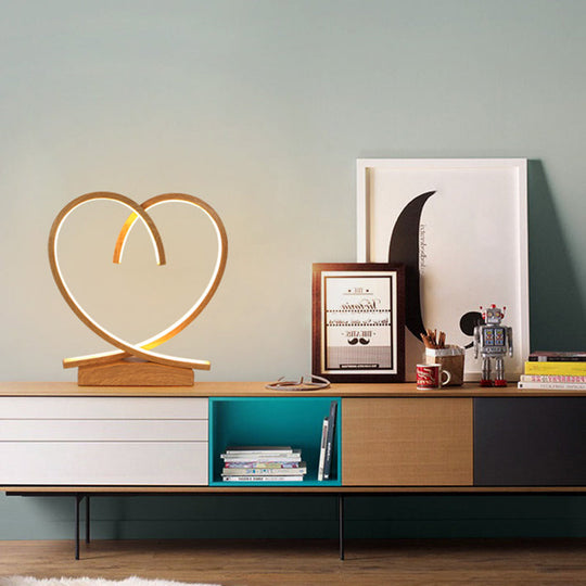 Halo Ring LED Nightstand Lamp – Stylish Table Light for Bedroom