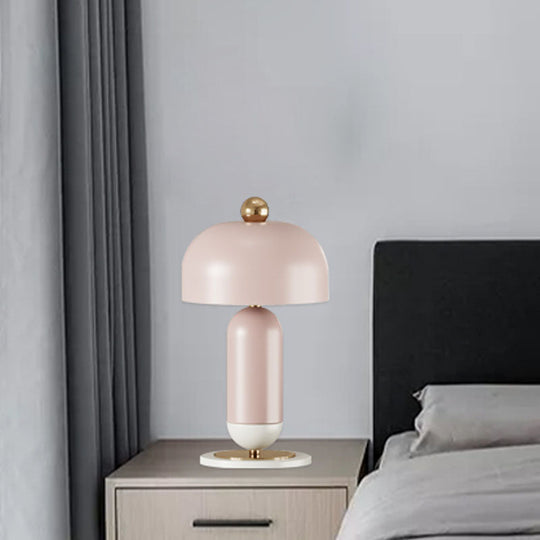 Mushroom Table Lamp - Macaron Style Metal, 2 Lights - Perfect Night Light for Girls Bedroom