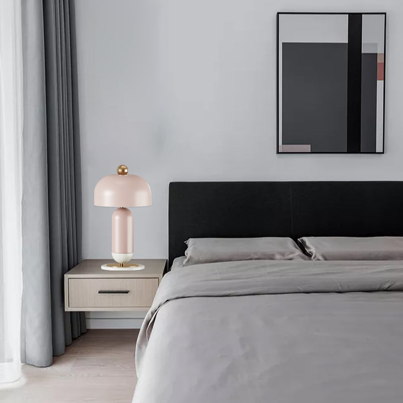 Mushroom Table Lamp - Macaron Style Metal, 2 Lights - Perfect Night Light for Girls Bedroom