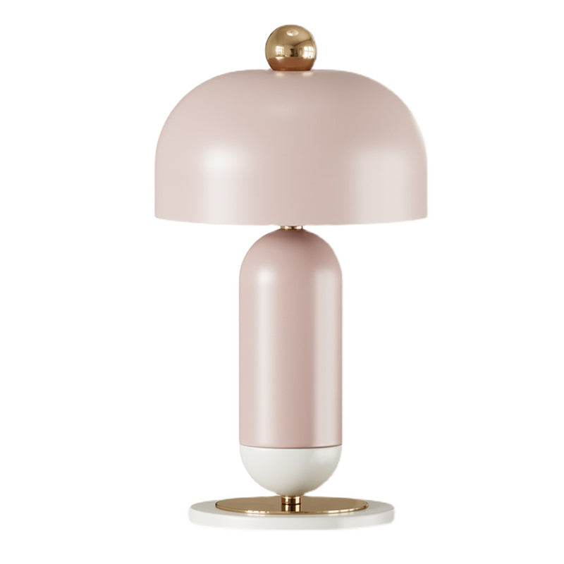 Mushroom Table Lamp - Macaron Style Metal, 2 Lights - Perfect Night Light for Girls Bedroom