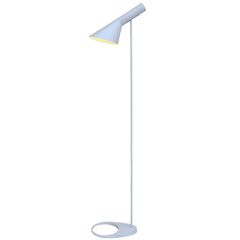 Nordic Funnel Shaped Floor Lamp: Contemporary Metal Standing Light for Living Room