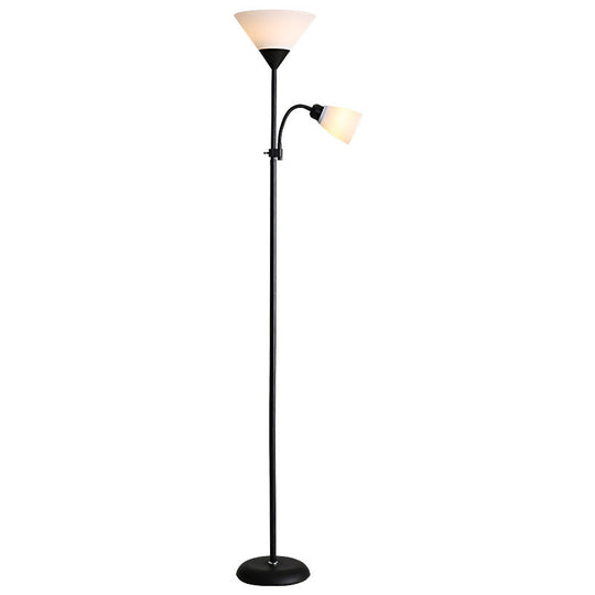 Country Living Room Acrylic Torchiere Floor Lamp with Flexible Arm