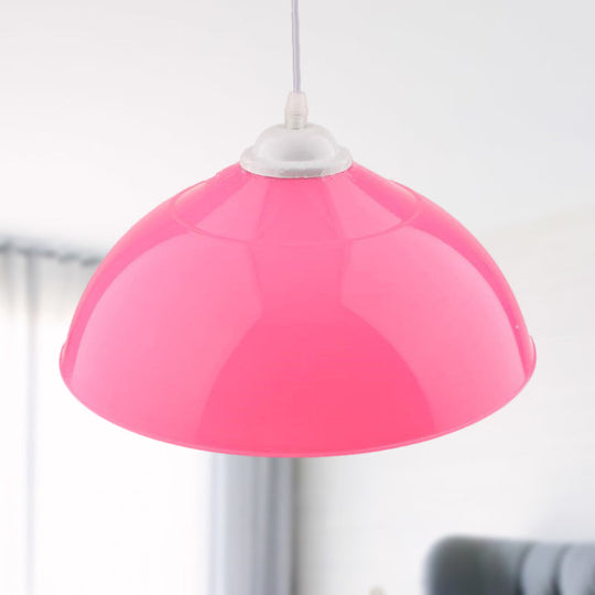 Modern Metallic Pendant Light in Polished Black/Grey - 1-Light Ceiling Hanging Fixture for Dining Room