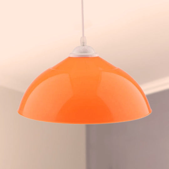 Modern Metallic Pendant Light in Polished Black/Grey - 1-Light Ceiling Hanging Fixture for Dining Room