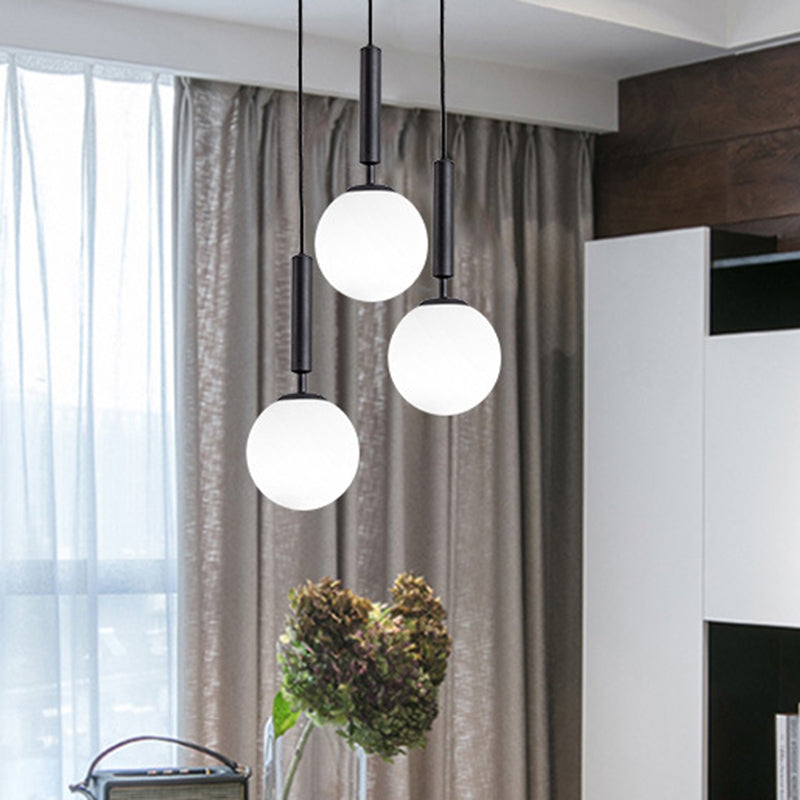 Contemporary Glass Pendant Light for Lounge