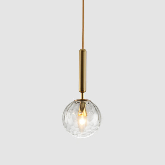 Contemporary Glass Pendant Light for Lounge